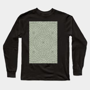 Sage green geometric mosaic pattern Long Sleeve T-Shirt